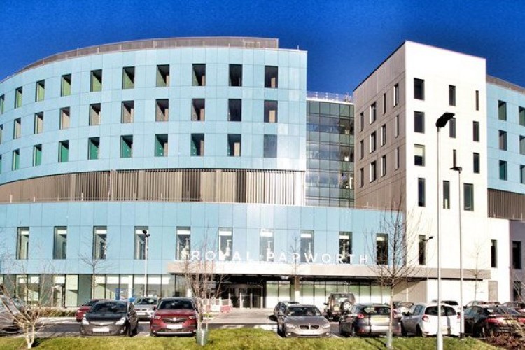 The new hospital, built by Skanska