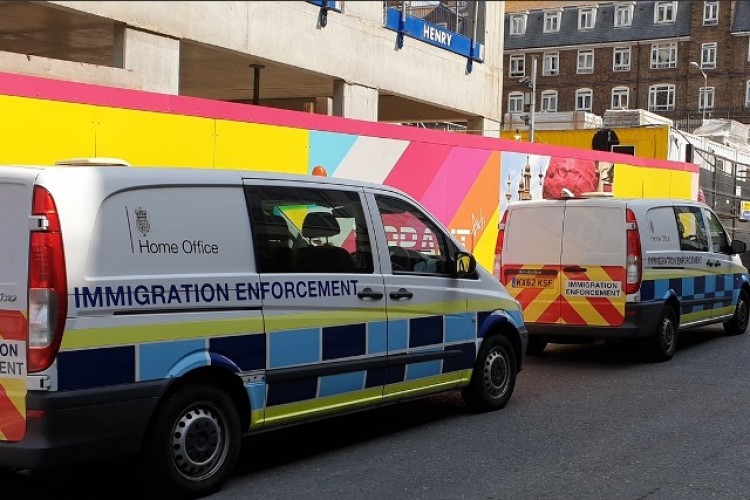 Immigration raid at the Circus Street site