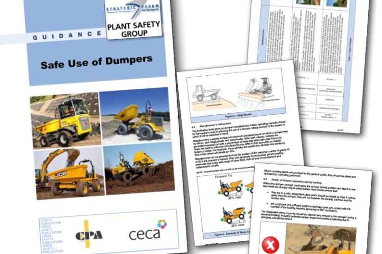 Safe Use of Dumpers runs to 96 pages of practical guidance