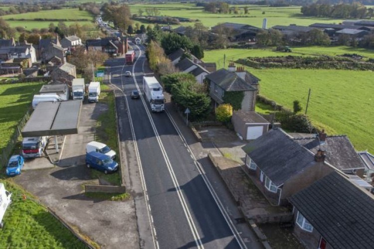 A northern or southern bypass of Kirkby Thore alongside the current road in Cumbria is among the dualling options 