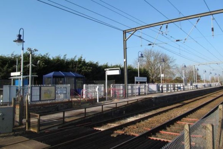 Waterbeach railway station, north of Cambridge