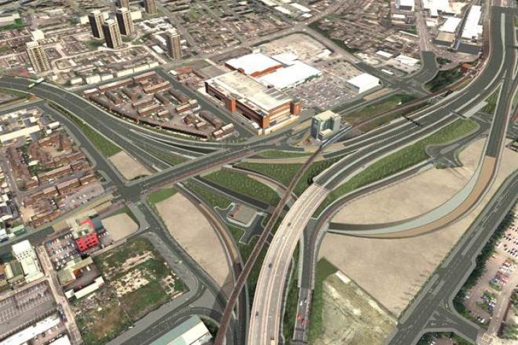 The planned &pound;100m York Street Interchange in Belfast