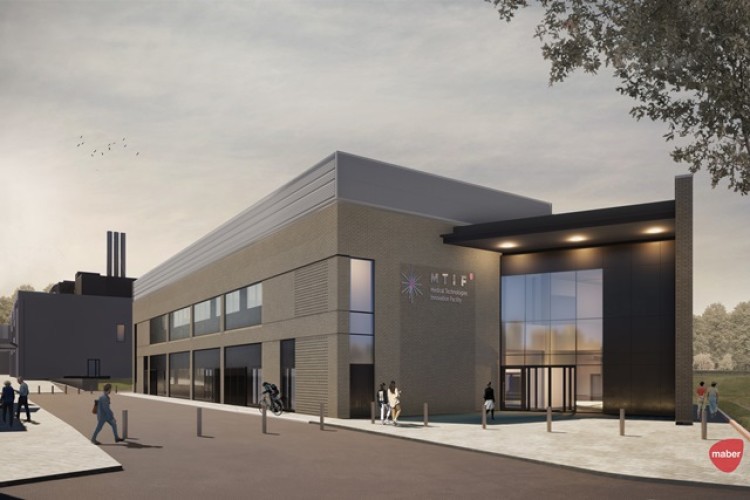 CGI of the medical technologies innovation facility to be built at Nottingham Trent University