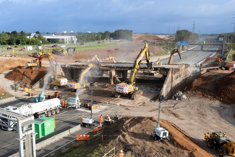 Speedy work got the motorway reopened in just 42 hours instead of the planned 56