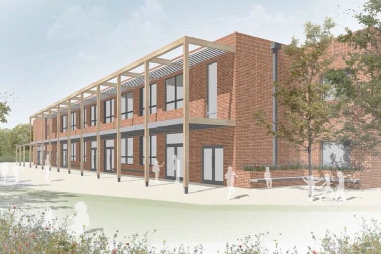 Artist's impression of Hounsome Fields Primary School
