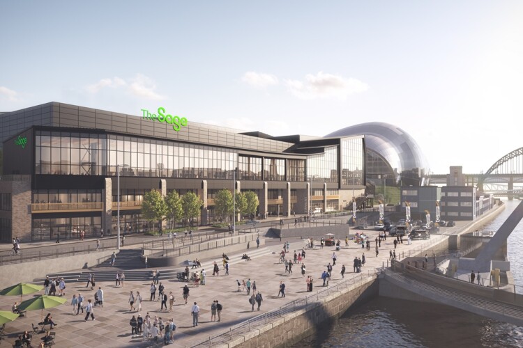 CGI of the Gateshead Quays development