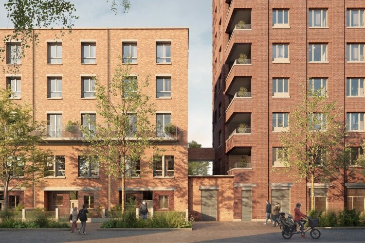 The replacement blocks are designed by Karausevic Carson Architects