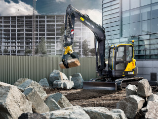 Volvo already fits DPF's as standard to its EXR88D compact excavators
