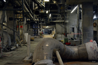 The site contains huge quantities of process equipment
