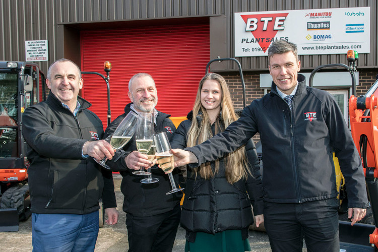From left, general manager Jim Bush, chairman Ben Elliot, sales administration manager Katie Elliot and sales director Mike Roby