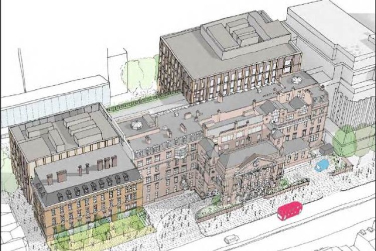 The new town hall will be built within the old Royal London Hospital 