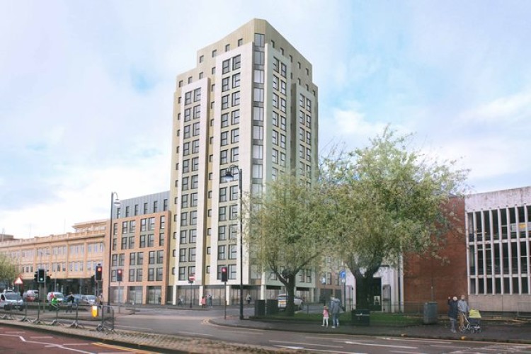 Crosslane's Kingsway Swansea project is designed by architect Maith Design