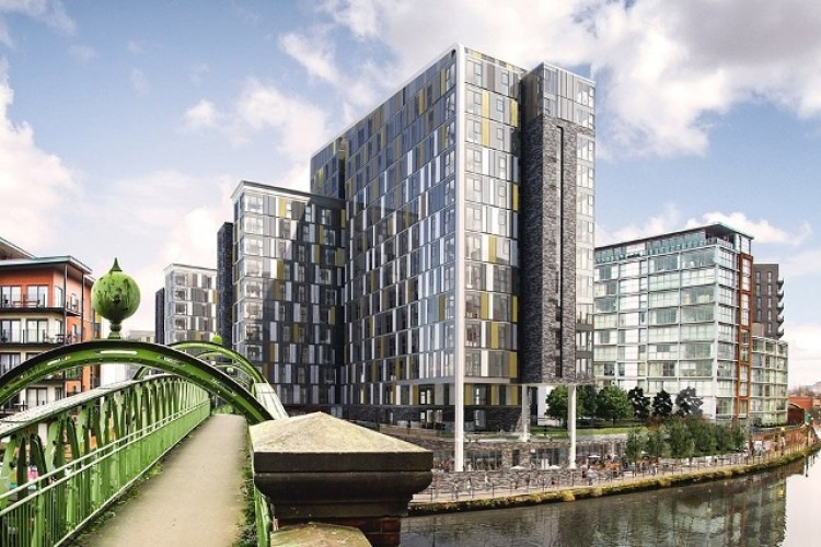 CGI of the Downtown Manchester development