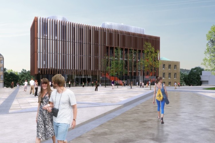 CGI of Percy Gee's new east wing [ &ndash; image courtesy of Shepheard Epstein Hunter]