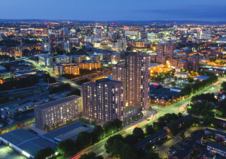 CGI of Salford's Regent Plaza