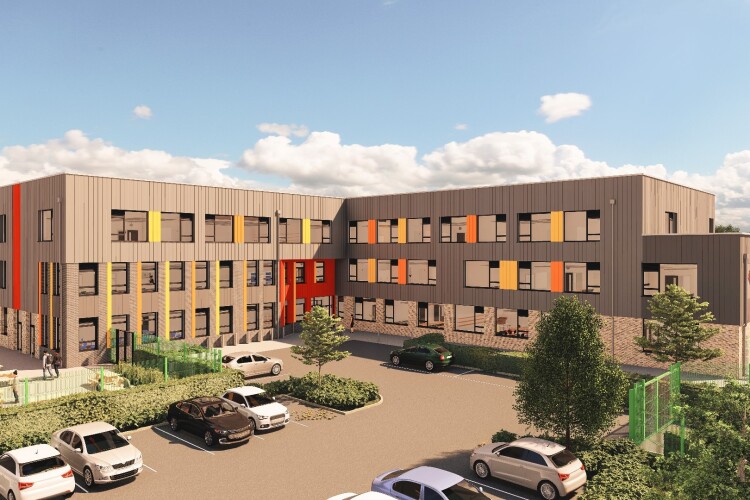 Harris Academy Rainham sixth form college is among the new schools that ISG is building