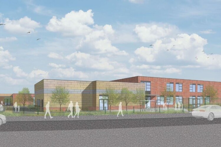 Image of the new primary and infant school in Chilton Leys, designed by Concertus