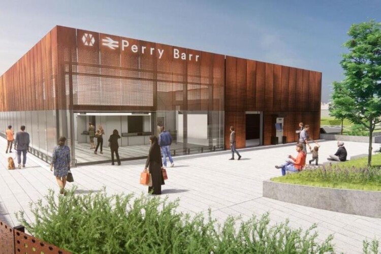 Perry Barr station is being rebuilt