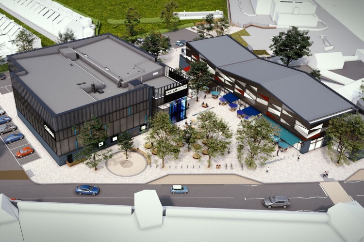 CGI of the Northgate Yard leisure complex