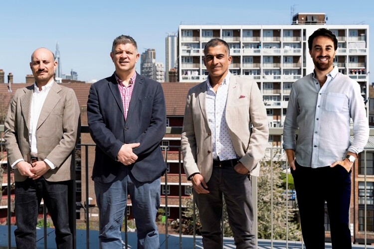 ARAD founders (left to right) Laith Mubarak (Click Above), Andrew Powell (Apex Airspace), Mani Khiroya (Fruition Properties), Richard Taube (Upspace)