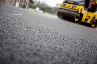 More than 95% of the road network is paved with asphalt