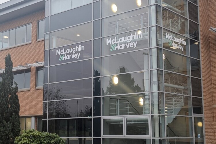 McLaughlin & Harvey's office on the Strathclyde Business Park in Bellshill, North Lanarkshire,