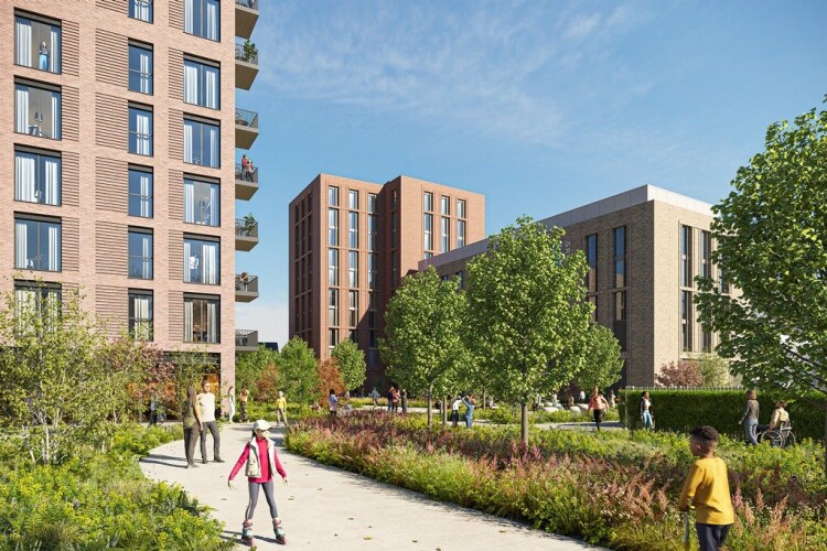 CGI of the planned development