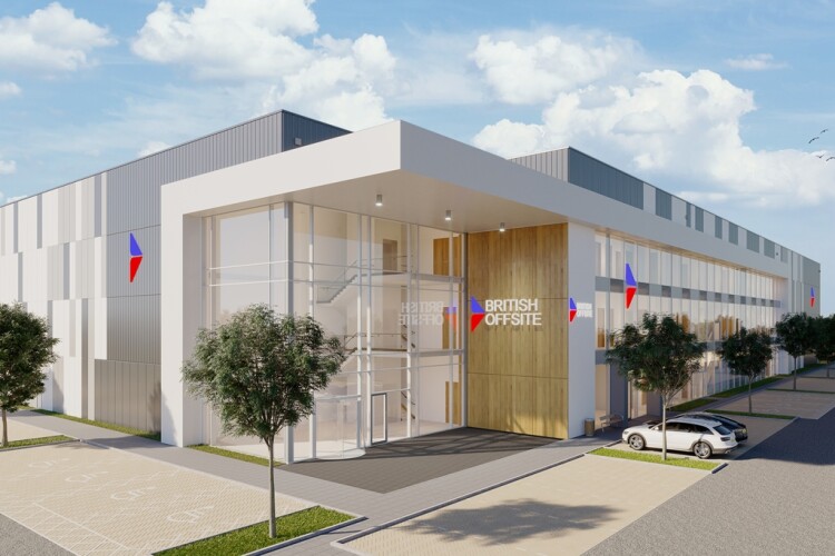 CGI of the new factory at the Horizon 120 Business Park near Braintree