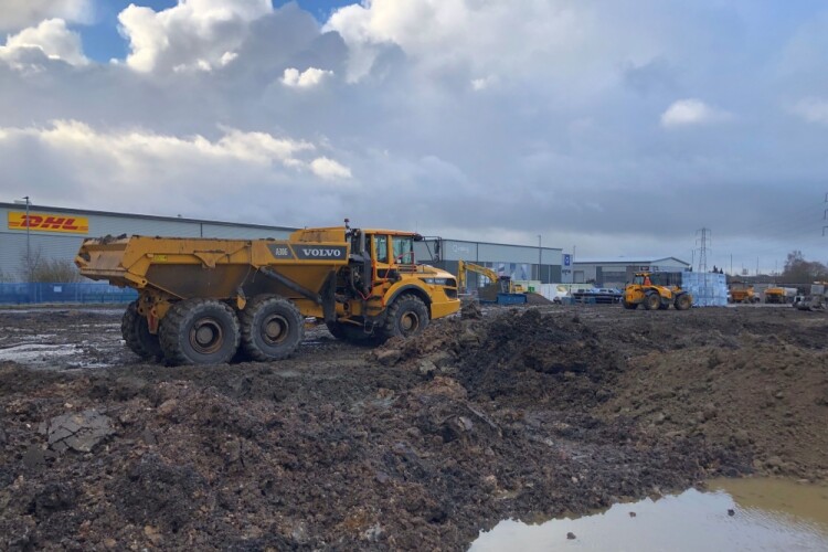 Caddick started on site in November