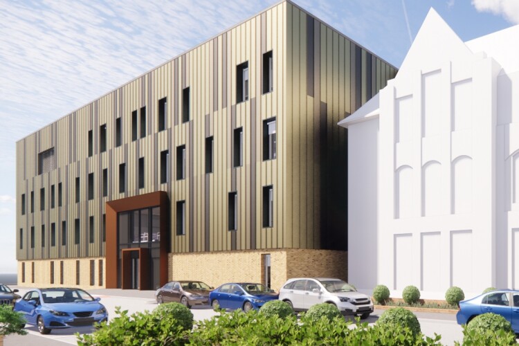 Artist's impression of King&rsquo;s College Hospital's planned outpatient services building