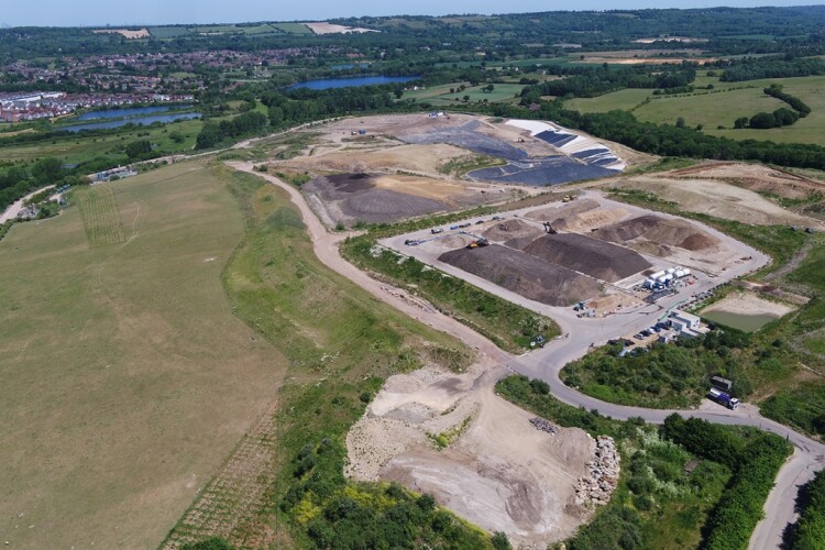 Redhill soil treatment facility that Englobe services for Biffa