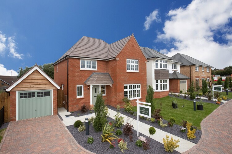 Examples of homes built by Redrow at Saddleworth View in Moorside, Oldham  