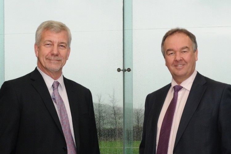 Andy Crowder, director Morgan Sindall Cumbria (left), and Graham Shennan, managing director Morgan Sindall UK