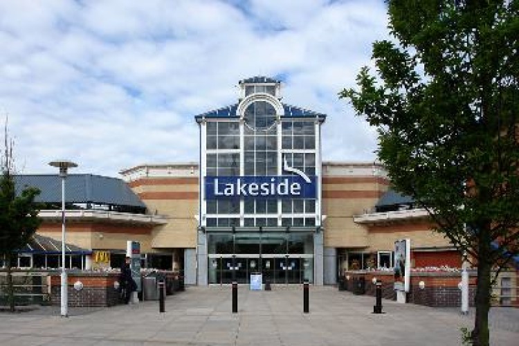 Intu properties include the Lakeside Shopping Centre in Essex