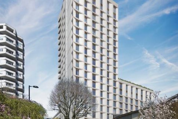 The 21-storey building at Addiscombe Grove has been designed by architect Metropolitan Workshop