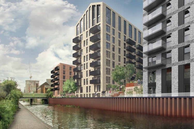 CGI of Snow Hill Wharf