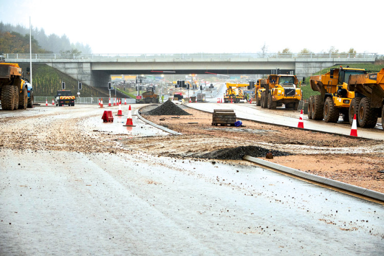 Work on the Aberdeen Western Peripheral Route [Photo: Transport Scotland]