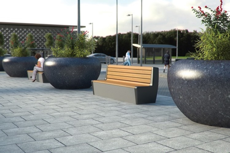 Marshalls produces street furniture as well as paving blocks