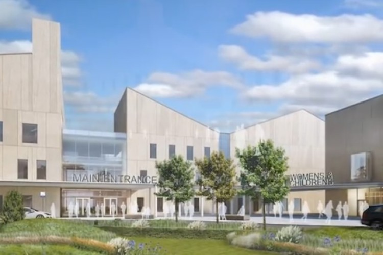 CGI of the new Dumfries acute district general hospital