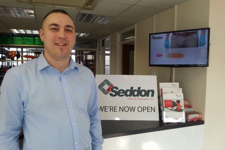 Scott Taylor, branch supervisor of the new Seddons Plant & Engineers branch in Waltham Cross