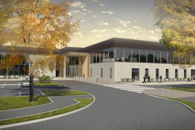 Artist's impression of the leisure centre