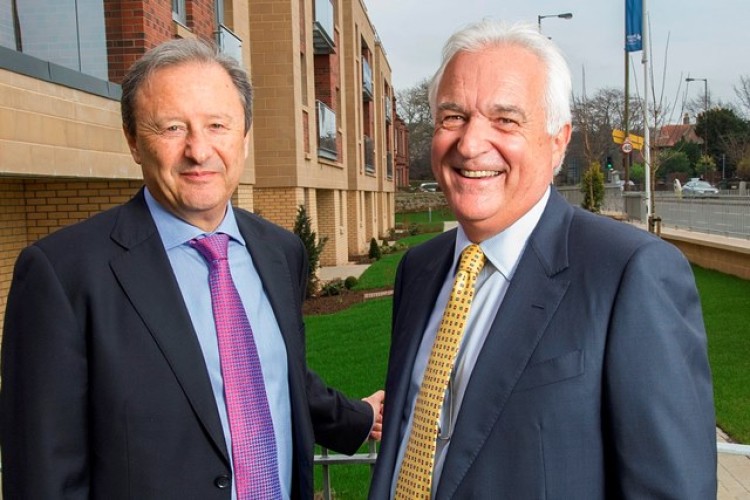 Chief executive Clive Fenton (left) and chairman John White