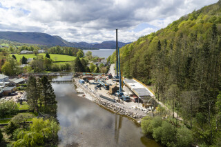 Pooley Bridge is located at the northern end of Ullswater 