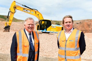 Lord Bamford and son Jo Lord Bamford and son Jo