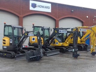 Howard Civil Engineering has added 3- and 5-tonne Volvo excavators and 3- and 8-tonne Komatsu excavators to tackle its expanding workload