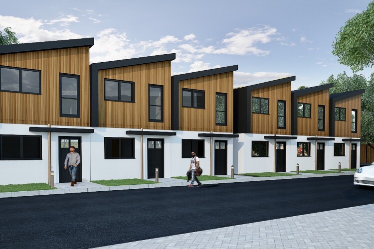 CGI of the Totally Modular housing  development coming to Winchcombe