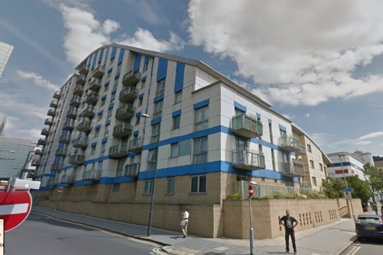 Image of the Citiscape development in Croydon from Google Streetview