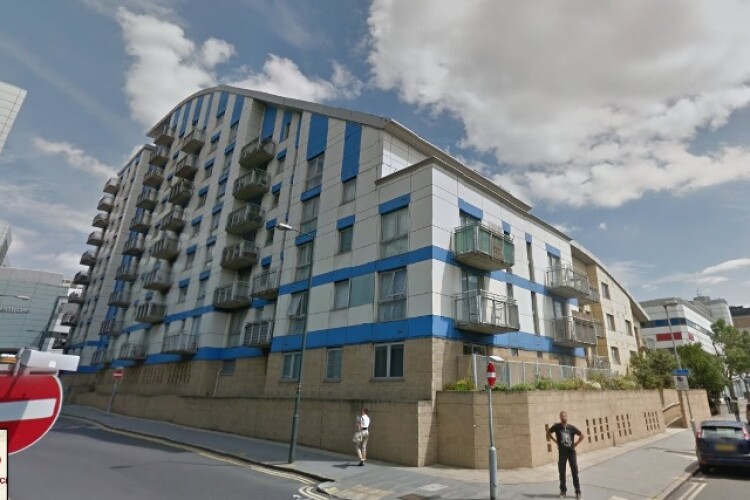 Barratt's Citiscape development in Croydon, as captured by Google Streetview