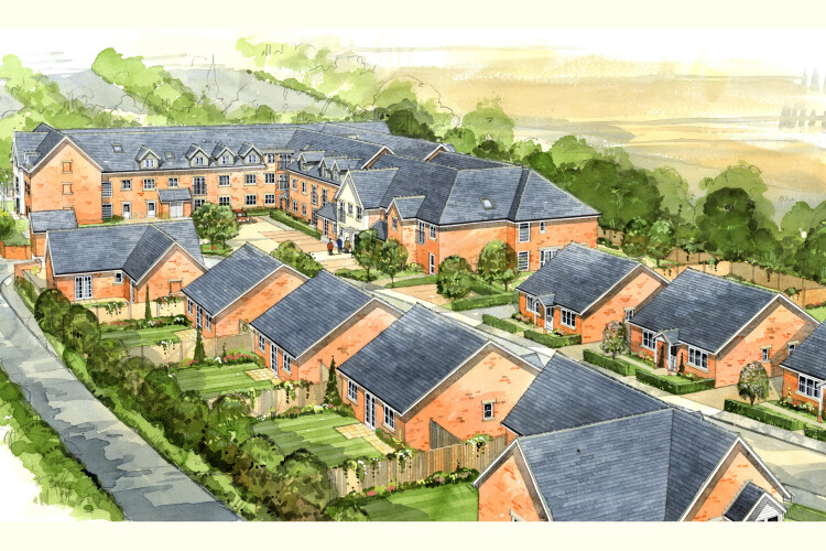 Artist's impression of McCarthy & Stone's plans for Olney