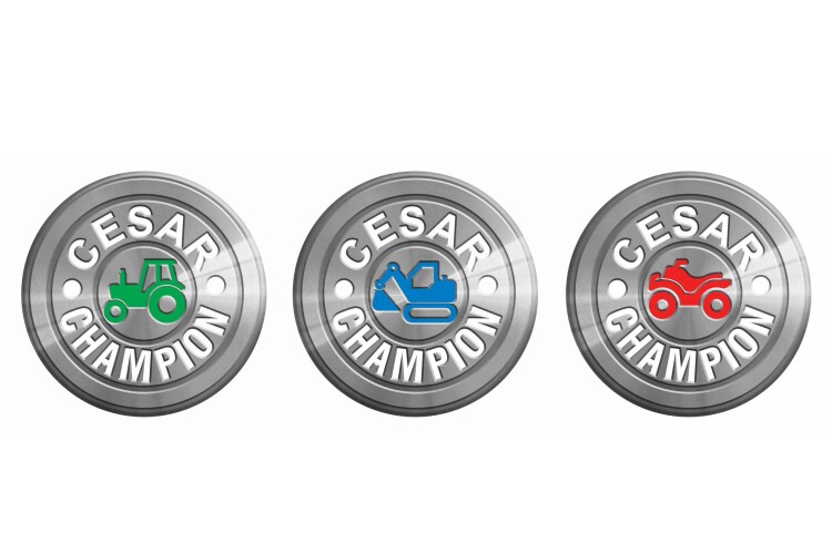 CESAR Champion pin badges that police officers can now collect